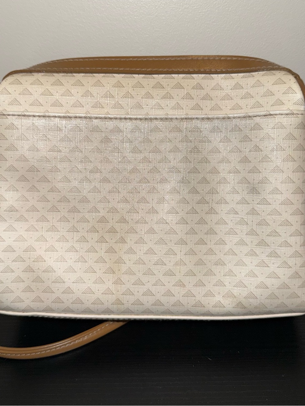 Liz Claiborne Cream and Tan VTG 80’s bag - Picture 5 of 7